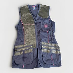 Beretta Shooting Sports Vest Gilet Blue Pink Hunting Leather Women’s 10 (EU 42)